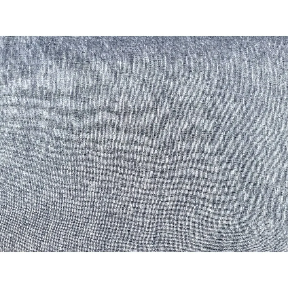 WEST ELM Blue Gray 100% Linen Queen Top Sheet Size 102 x 90